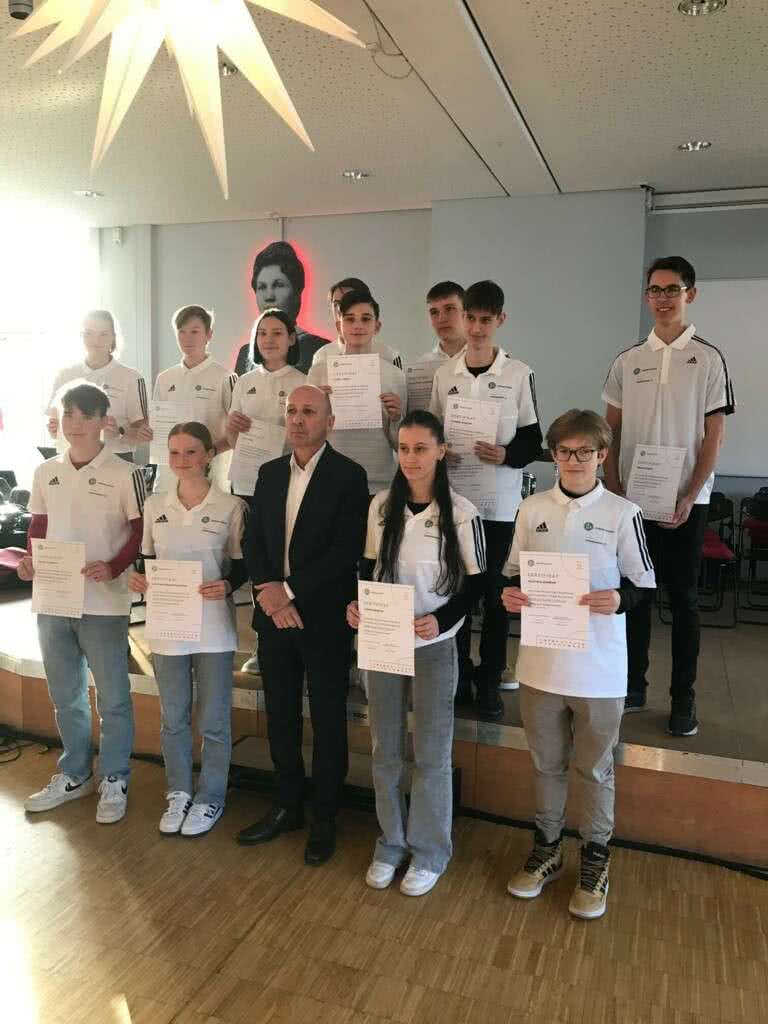 DFB-Junior-Coach Zertifizierung in der Maria Reinders Realschule