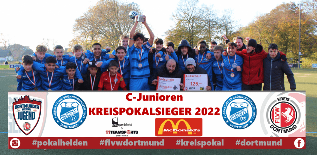 FC Brünninghausen ist neuer C-Jugend MC Donalds & Ballsportdirekt.dortmund Kreispokalsieger 2022