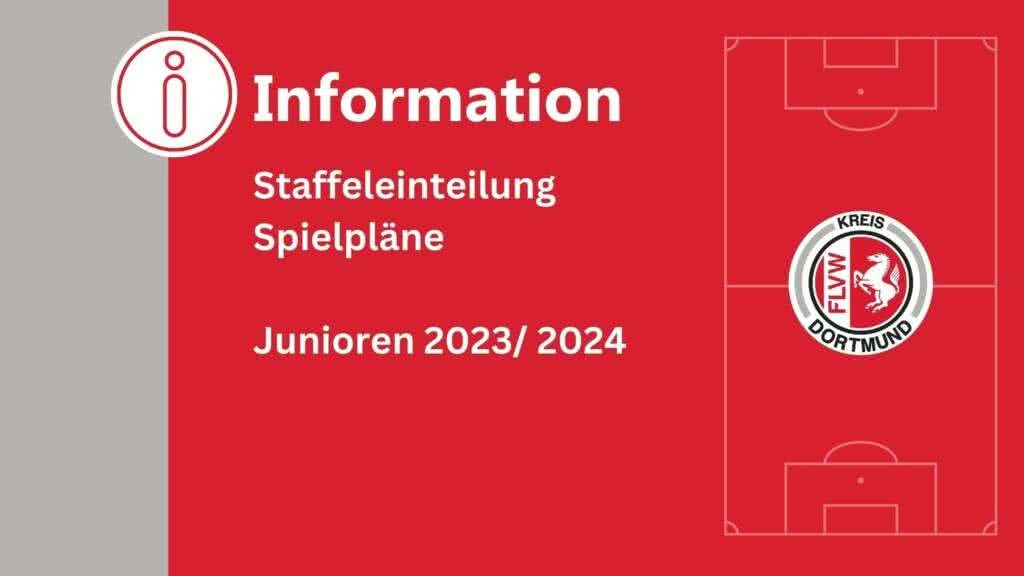 Staffeleinteilungen und Anstoßzeiten 2023/24