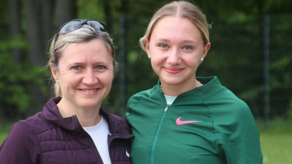 Irina Mikitenko mit ihrer Tochter Vanessa Mikitenko
