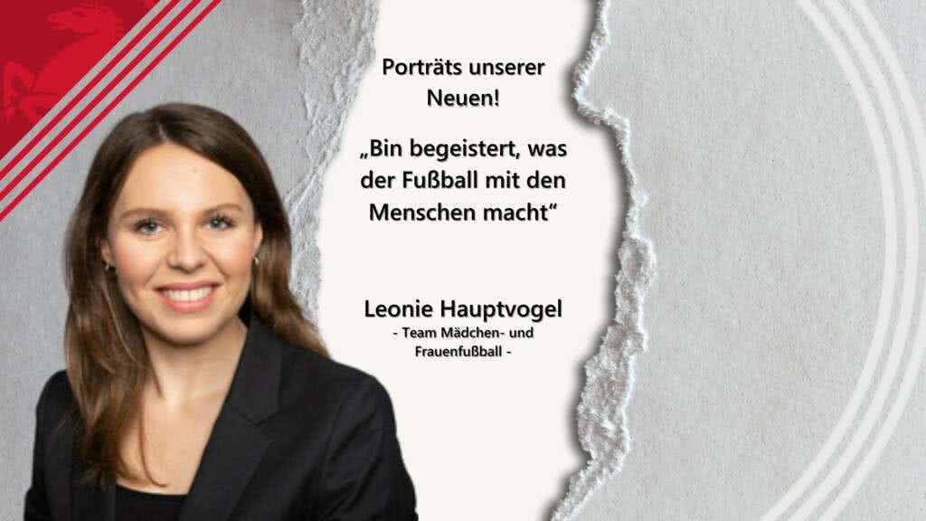 „Bin begeistert, was der Fußball mit den Menschen macht“ Leonie Hauptvogel bringt Fachkenntnis und gute Laune mit zum Kreis