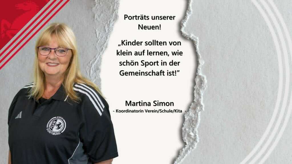 Der Kreis und seine Kinder begrüßen die soziale Martina Simon