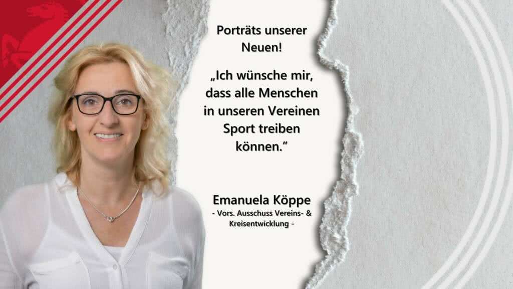Emanuela Köppe: Lebensfreude und Sportliebe pur!