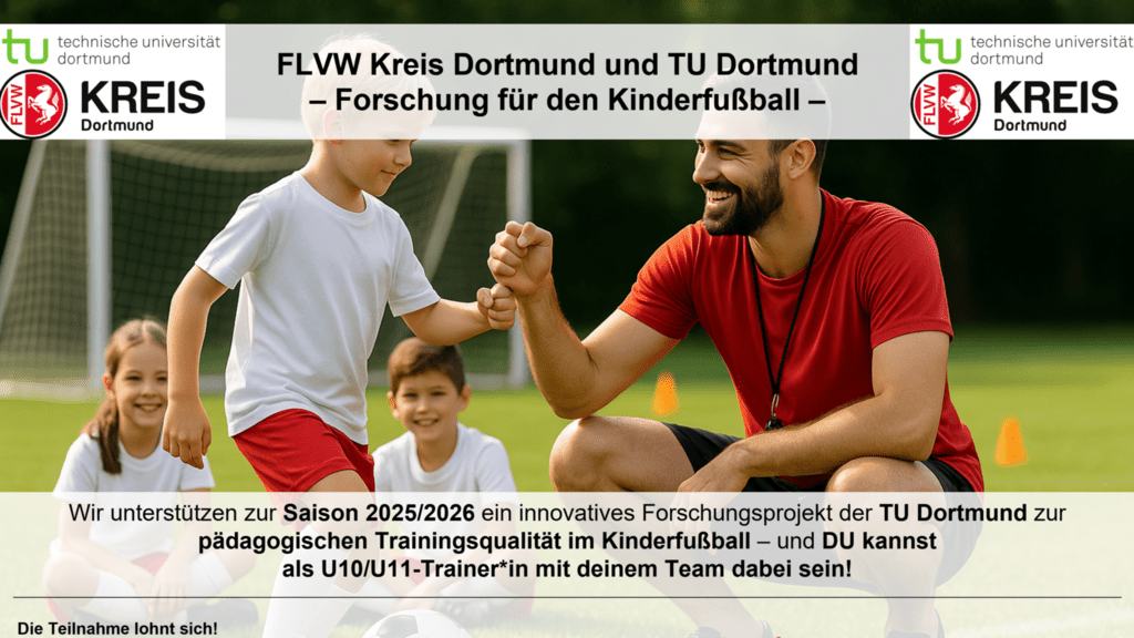 Gemeinsam den Kinderfußball weiterentwickeln – Teilnehmendenakquise für ein Forschungsprojekt zu qualitätsvollen Coachingmerkmal