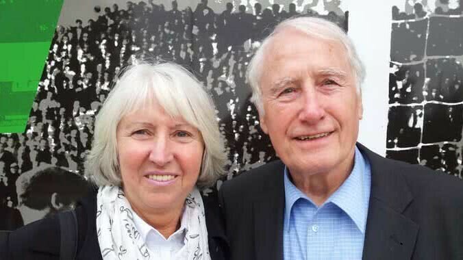 Annegret Richter mit Hans Tilkowski