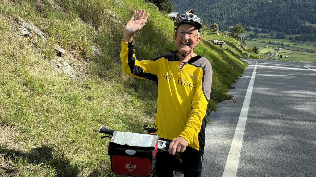Klemens Wittig bei seiner Alpen-Überquerung