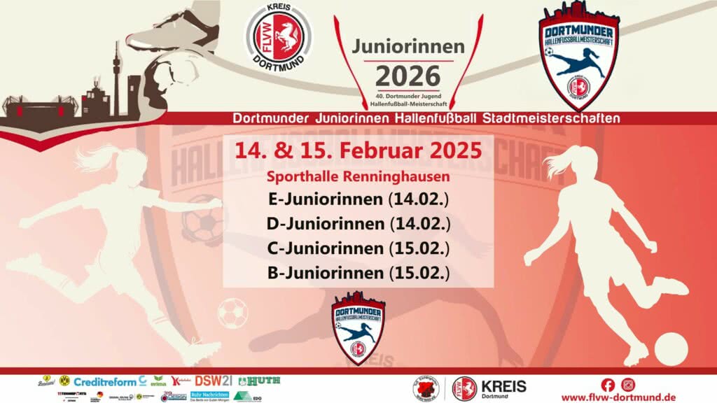 Hallenfu&szlig;ball Stadtmeisterschaften der M&auml;dchen ausgelost!