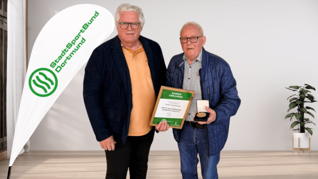 J&uuml;rgen Grondziewski erh&auml;lt Fritz-Kauermann-Ehrenplakette